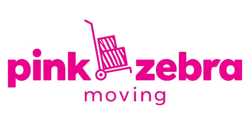 Pink Zebra Moving Logo